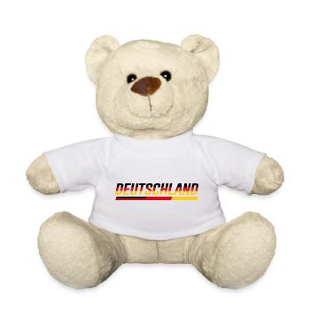 DEUTSCHLAND – Speed Stripe Racing Look - Teddy - Weiß - Vorne