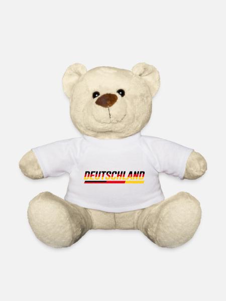 DEUTSCHLAND – Speed Stripe Racing Look - Teddy - Weiß