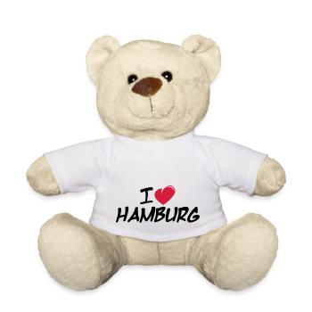 I love Hamburg / I Love Hamburg - Teddy Bear - white - Front