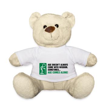 Avec l âge vient la plupart du temps seul l' - Nounours - blanc - Devant