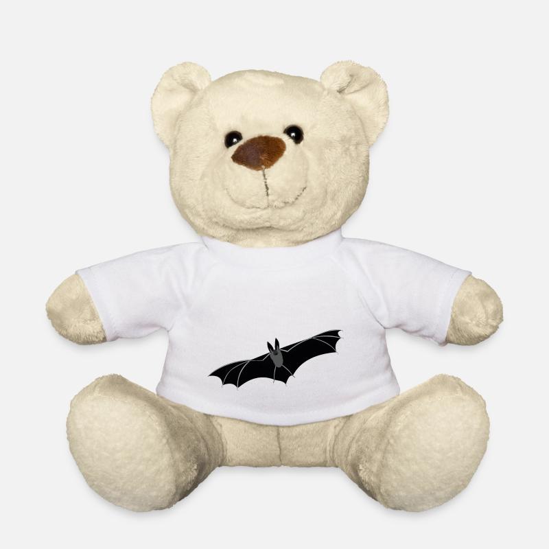 Fledermaus zu Halloween - Süßes oder Saures - Teddy - Weiß