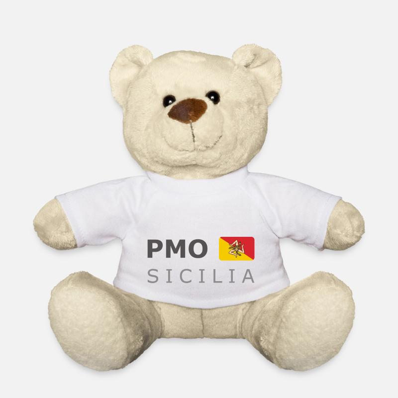 PMO SICILIA dark-lettered 400 dpi - Teddy - Weiß