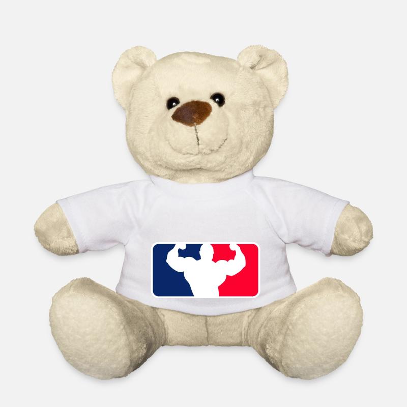 Bodybuilding League - Teddy Bear - white