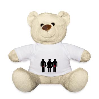 Cuckold Beziehung - Teddy - Weiß - Vorne