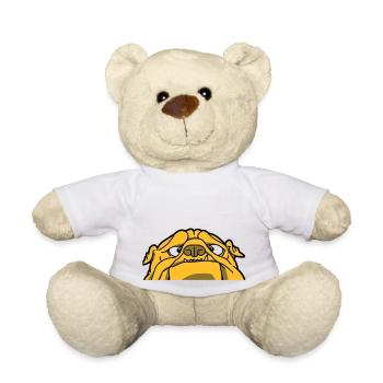 Eine englische Bulldogge - Teddy - Weiß - Vorne