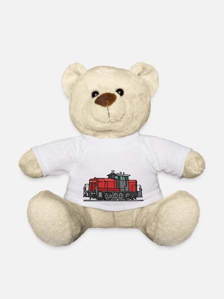Diesellokomotive - Teddy - Weiß