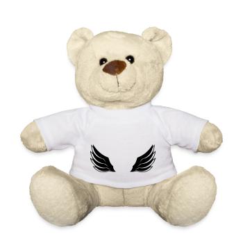 fliegen fluegel design logo federn cool engel deko - Teddy - Weiß - Vorne