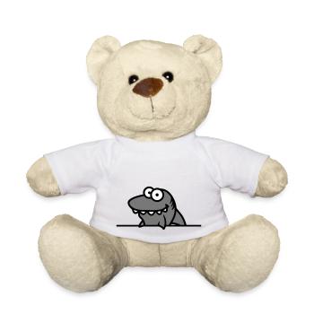 hai drôle panneau cadre mur montrer comic cartoo - Nounours - blanc - Devant