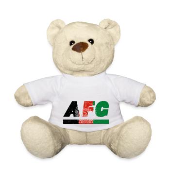 Afghanistan Fahne Flagge AFG - Teddy - Weiß - Vorne