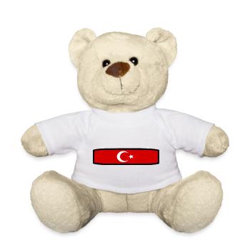 Turkish flag - Teddy Bear - white - Front