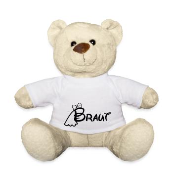 JGA Braut T-Shirt - Teddy - Weiß - Vorne