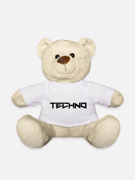 Techno - Nounours - blanc