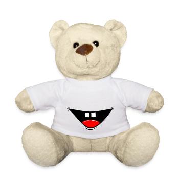 Mask Comic Laughter - Teddy Bear - white - Front