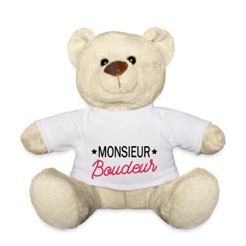 monsieur boudeur - Nounours - blanc - Devant
