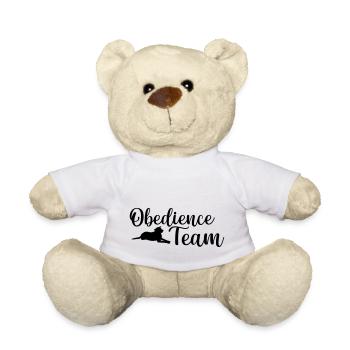 Obedience Team Dog Sports - Teddy Bear - white - Front