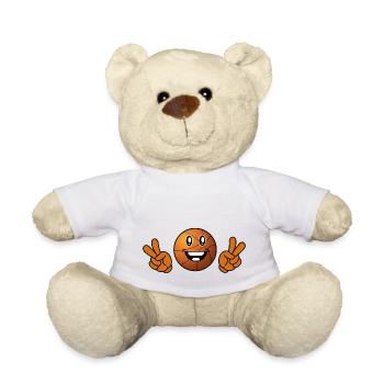 V Basketball T-shirt - Teddy Bear - white - Front