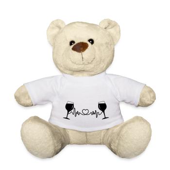 Weingläser Cardio - Teddy - Weiß - Vorne