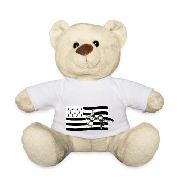 Breton flag - Teddy Bear - white - Front