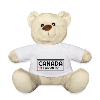 Kanada, kanadische Flagge, Kanada Land, Kanada fla - Teddy - Weiß - Vorne