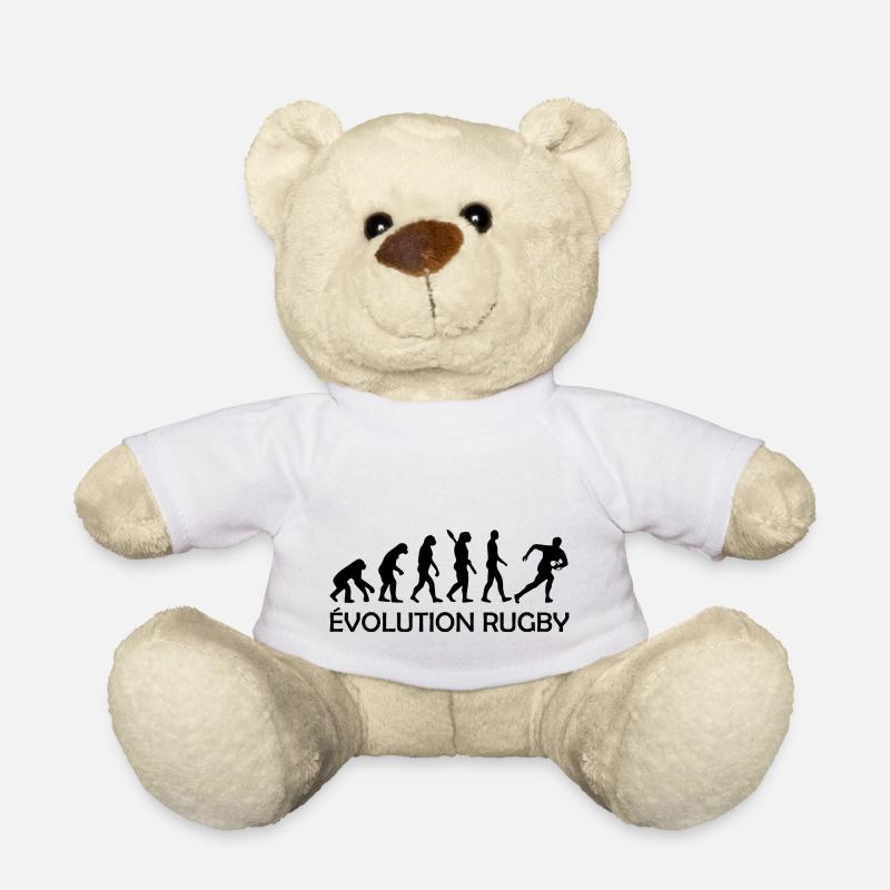 Évolution rugby - humour rugby - Nounours - blanc