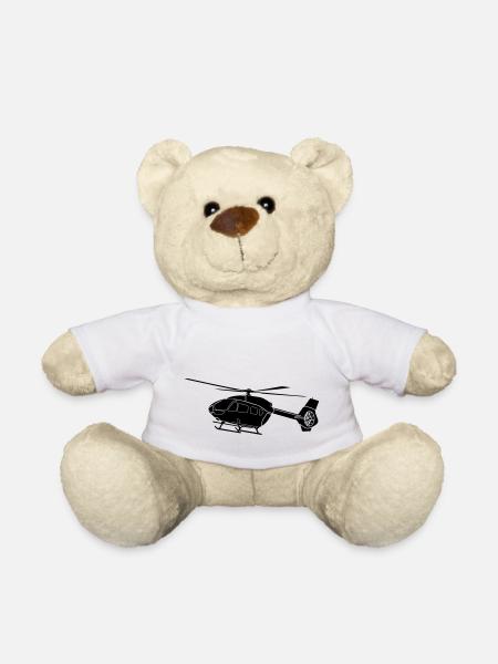 ec145 Hubschrauber Helikopter Helicopter - Teddy - Weiß