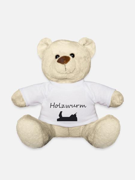Holzwurm - Teddy - Weiß
