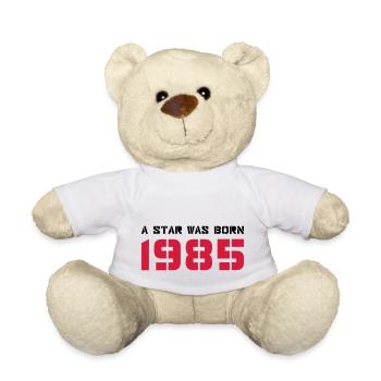 Geburtsjahr Geburtstag Born In - Made in 1985 - Teddy - Weiß - Vorne