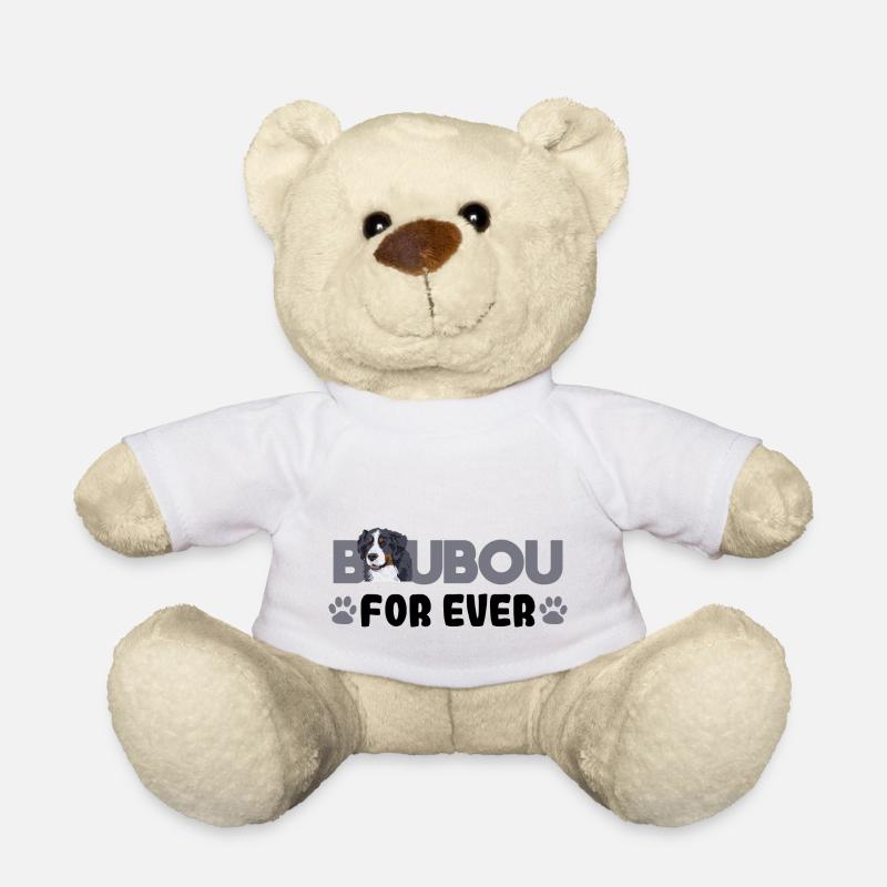 Boubou for ever. Cadeau humour chien bouvier - Nounours - blanc
