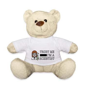 Trust me i’m a scientist female - Nounours - blanc - Devant
