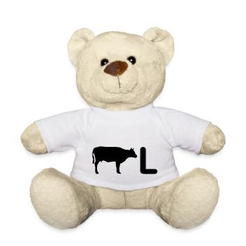 Kuhl, cool, lustige Sprüche, lustige Bilder, Fun - Teddy - Weiß - Vorne