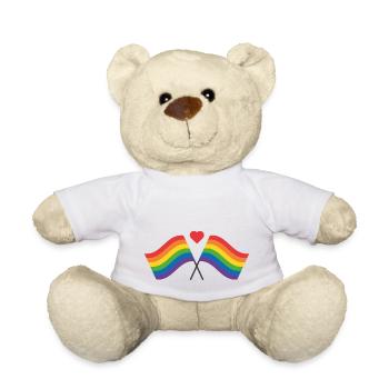 Rainbow flag - Nounours - blanc - Devant