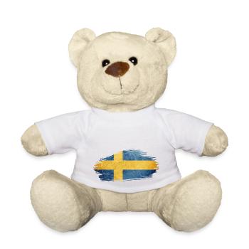 Schweden Sverige Norden Skandinavia Viking Graffitti - Teddy - Weiß - Vorne