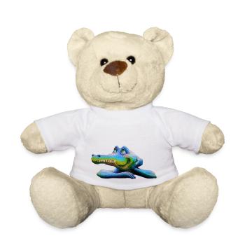 Amstrad Retro Crocodile - Mascot 01 - Teddy Bear - white - Front