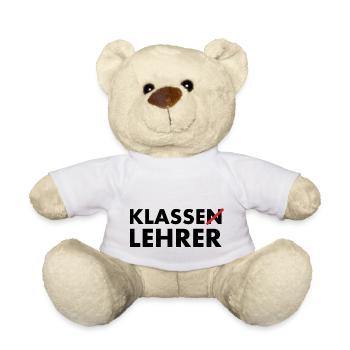 Klasse Lehrer Klassenlehrer - Teddy - Weiß - Vorne