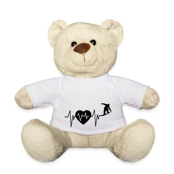 Snowboard Snowboarder - Nounours - blanc - Devant