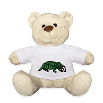 ZenDoodle "Badger" - Teddy Bear - white - Front