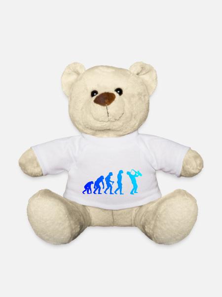Saxophon Evolution Saxophonist Sax Herren Jungen - Teddy - Weiß
