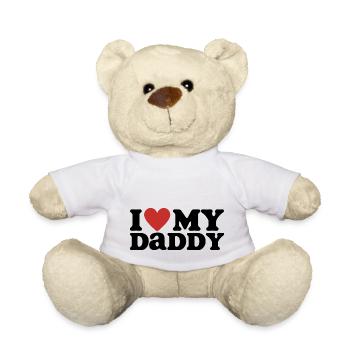 J’aime mon papa - Nounours - blanc - Devant