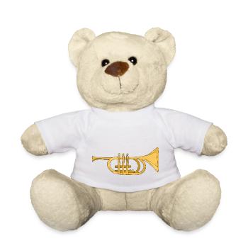 Instrument de musique - Nounours - blanc - Devant