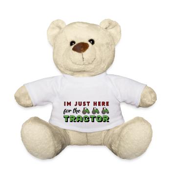 farmer sheep farmer field cows farmer sheep cow - Teddy Bear - white - Front