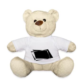 Schiefer Hintergrund - Teddy - Weiß - Vorne