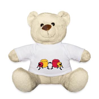 4 Monster Familie - Teddy - Weiß - Vorne