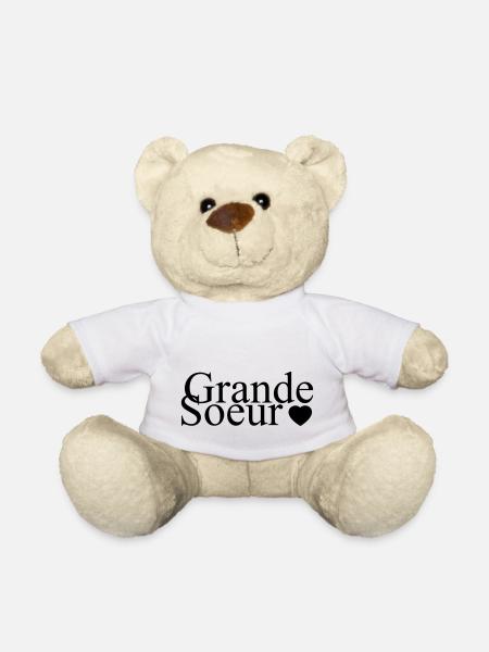 Grande soeur - Nounours - blanc