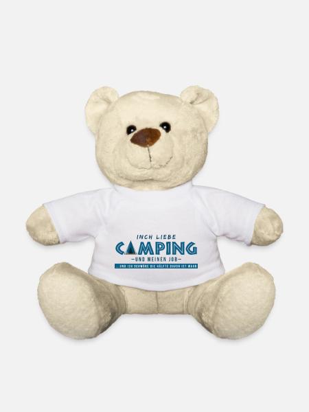 campen arbeit campingwagen lustige sprüche camper - Teddy - Weiß