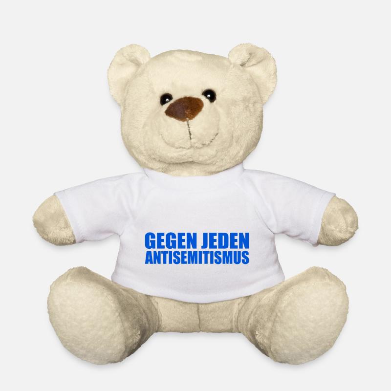 Gegen jeden antisemitismus - Teddy - Weiß