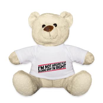 Je ne discute pas - Nounours - blanc - Devant