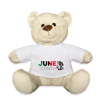 JUNETEENTH - Teddy Bear - white - Front