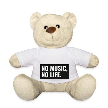 Pas de musique, pas de vie - Nounours - blanc - Devant