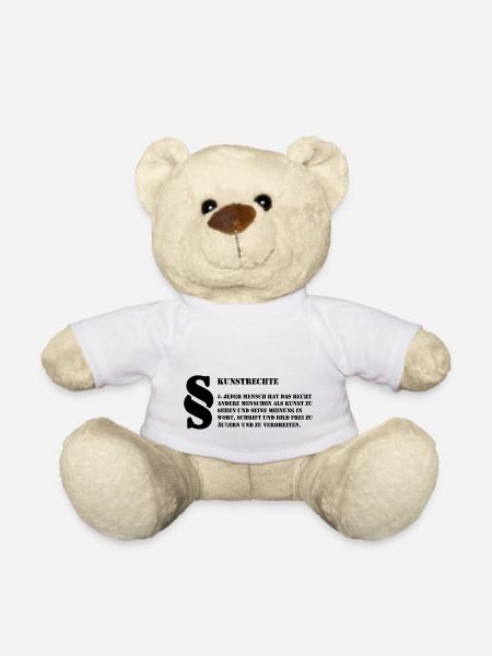 5 Kunstrechte | Jeder Mensch ist Kunst - Teddy - Weiß