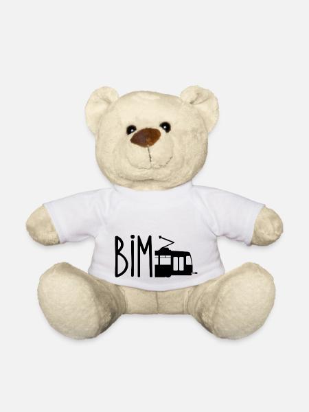 Bim / Wienerisch Straßenbahn - T-Shirt - Teddy - Weiß